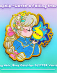 PREORDER: Grey Sophie "Catch a Falling Star" Pin (Glitter Variant) Enamel Pin