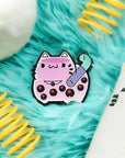 ChonkCat Boba Taro Pin Enamel Pin
