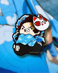 Tanji Run Water Variant (w/ Magnetic Mask) Pin Enamel Pin Set