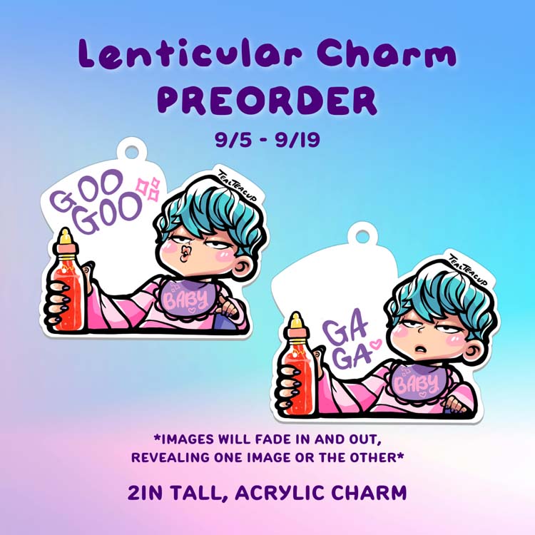 PREORDER: Baby Saja Lenticular Charm Charms