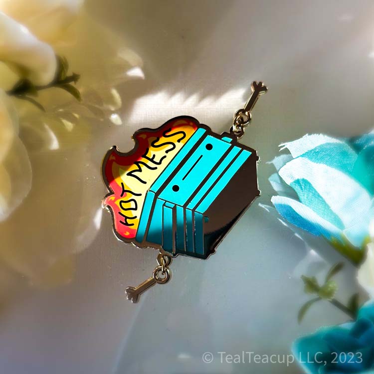 Dumpster Fire Hot Mess Pin