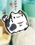 ChonkCat Cow Charm Keychain