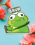 Bruh Frog Decal Car Decal