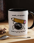 "small, stressed & trying my best" Soot Sprite Mug Printify