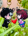 DanDaDan Accidental Kiss Charm Set Keychain