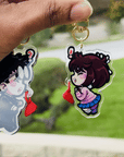 DanDaDan Accidental Kiss Charm Set Keychain