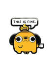 This is Fine Dog Pin Enamel Pin