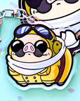ChonkPig PorcoRosso Charm Keychain
