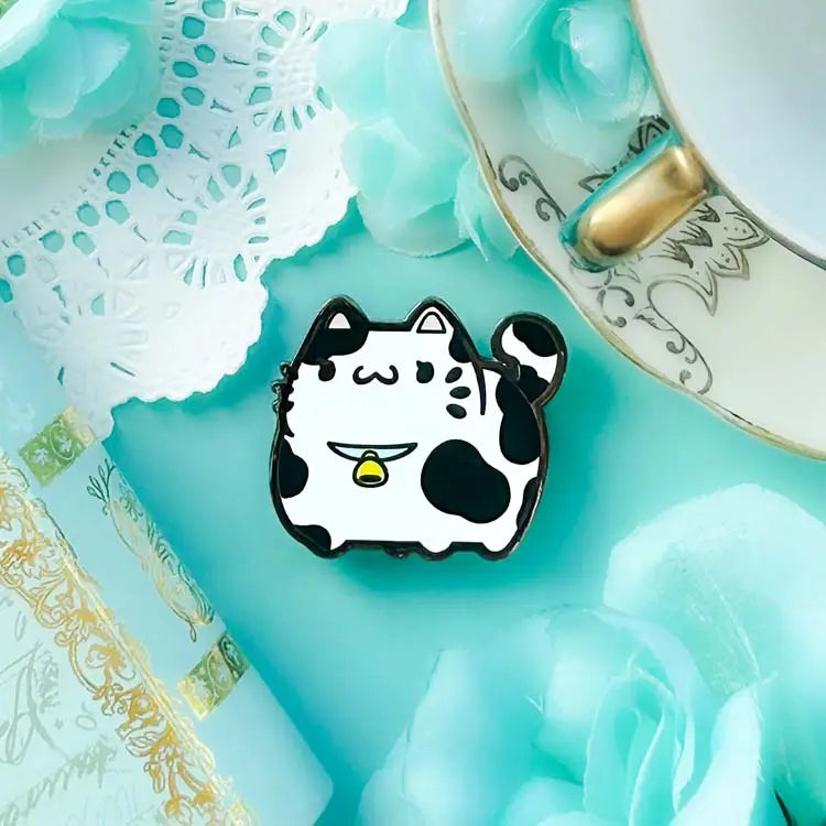 ChonkCat Cow Pin Enamel Pin