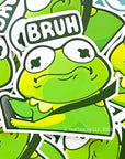 Bruh Frog Decal Car Decal