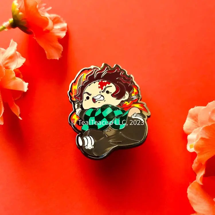 Tanji Run Fire Variant Pin Enamel Pin