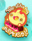She likes my SPARK Flame (GLITTER Var.) Pin Enamel Pin