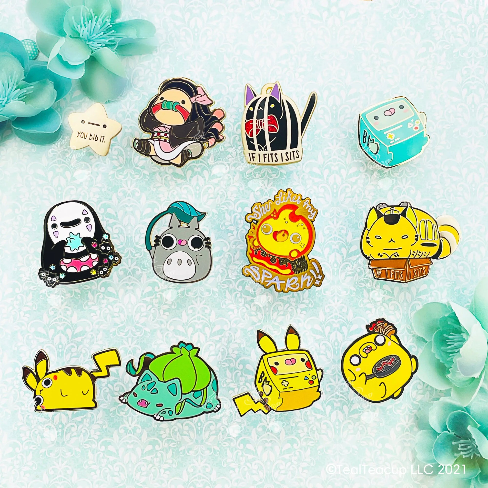 Pin-Sets-Bundles TealTeacup LLC