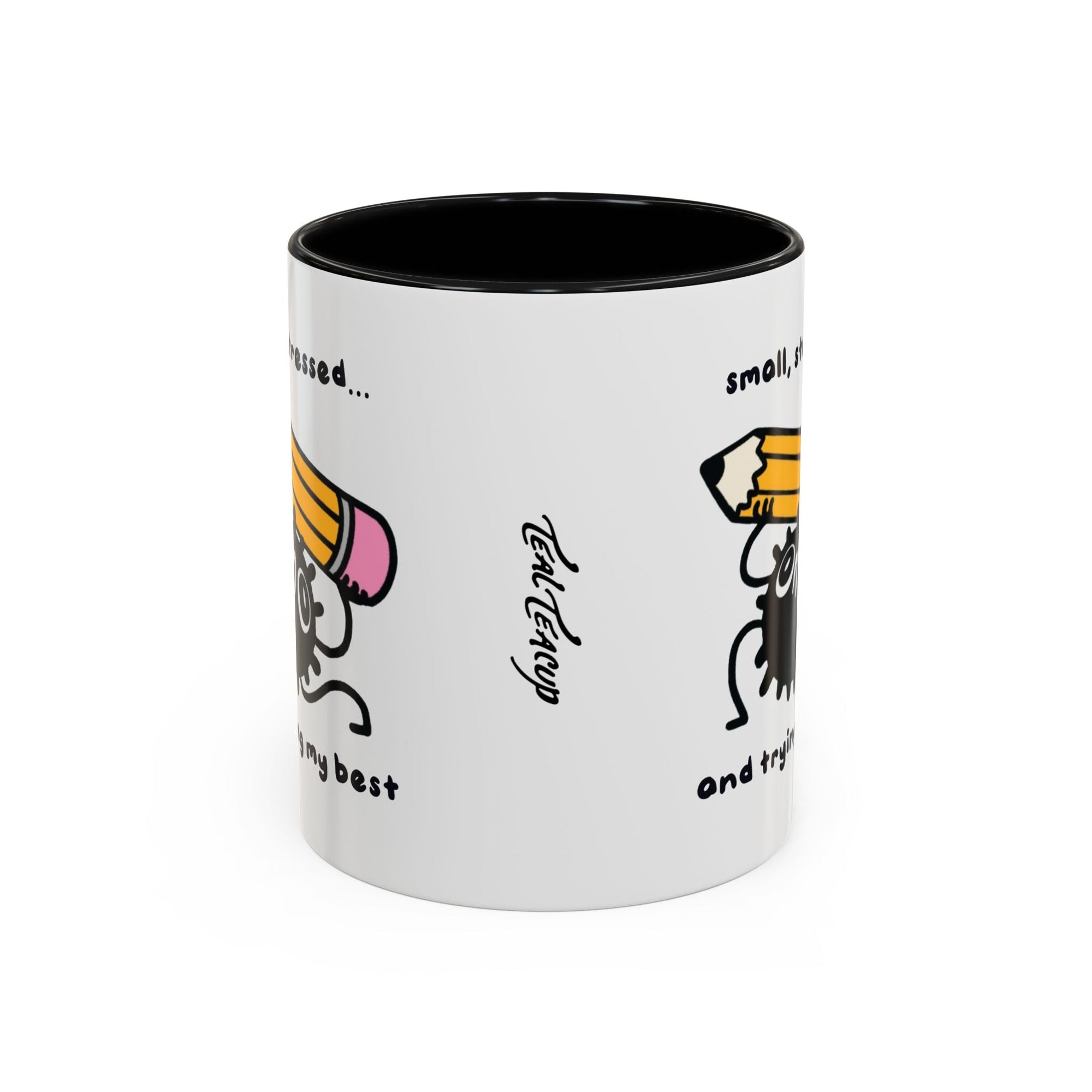 "small, stressed & trying my best" Soot Sprite Mug Printify