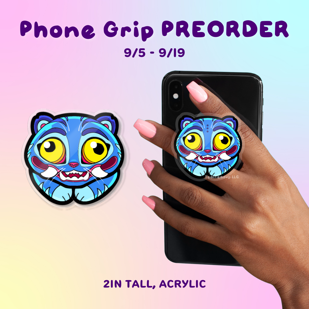 PREORDER: Derpy Tiger Phone Grip Phone Grip