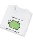 “I identify as a threat..” ChonkFrog T-Shirt Printify