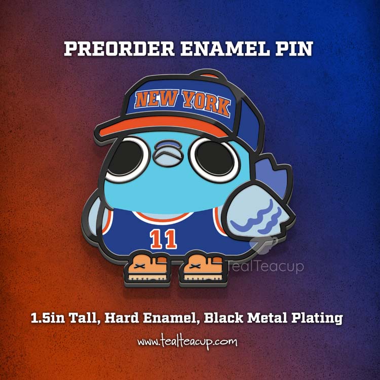 PREORDER: NYC Knicks ChonkPigeon Pin Enamel Pin
