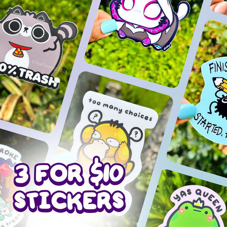 BUNDLE: 3 for $10 Stickers Sticker Bundle