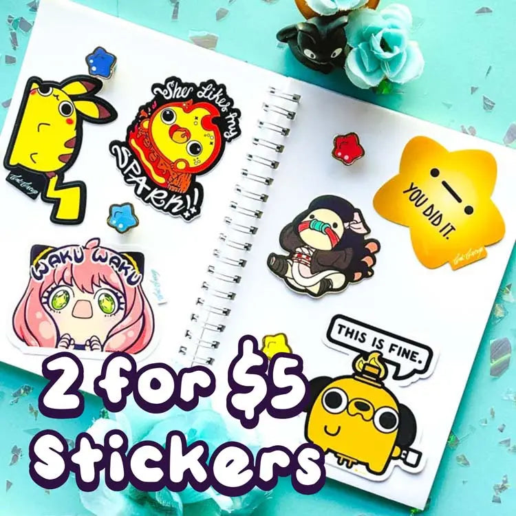 BUNDLE: 2 for $5 Stickers Sticker Bundle