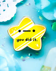 BUNDLE: 3 "You Did It" Star Pins Enamel Pin