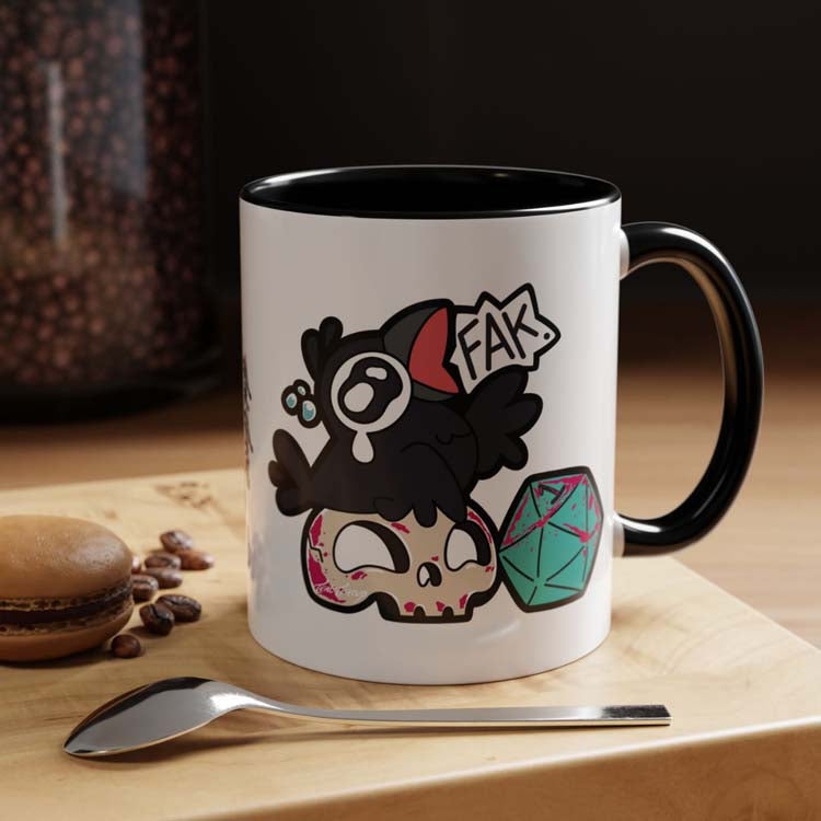 "Fak" Critical Fail ChonkCrow Mug Printify