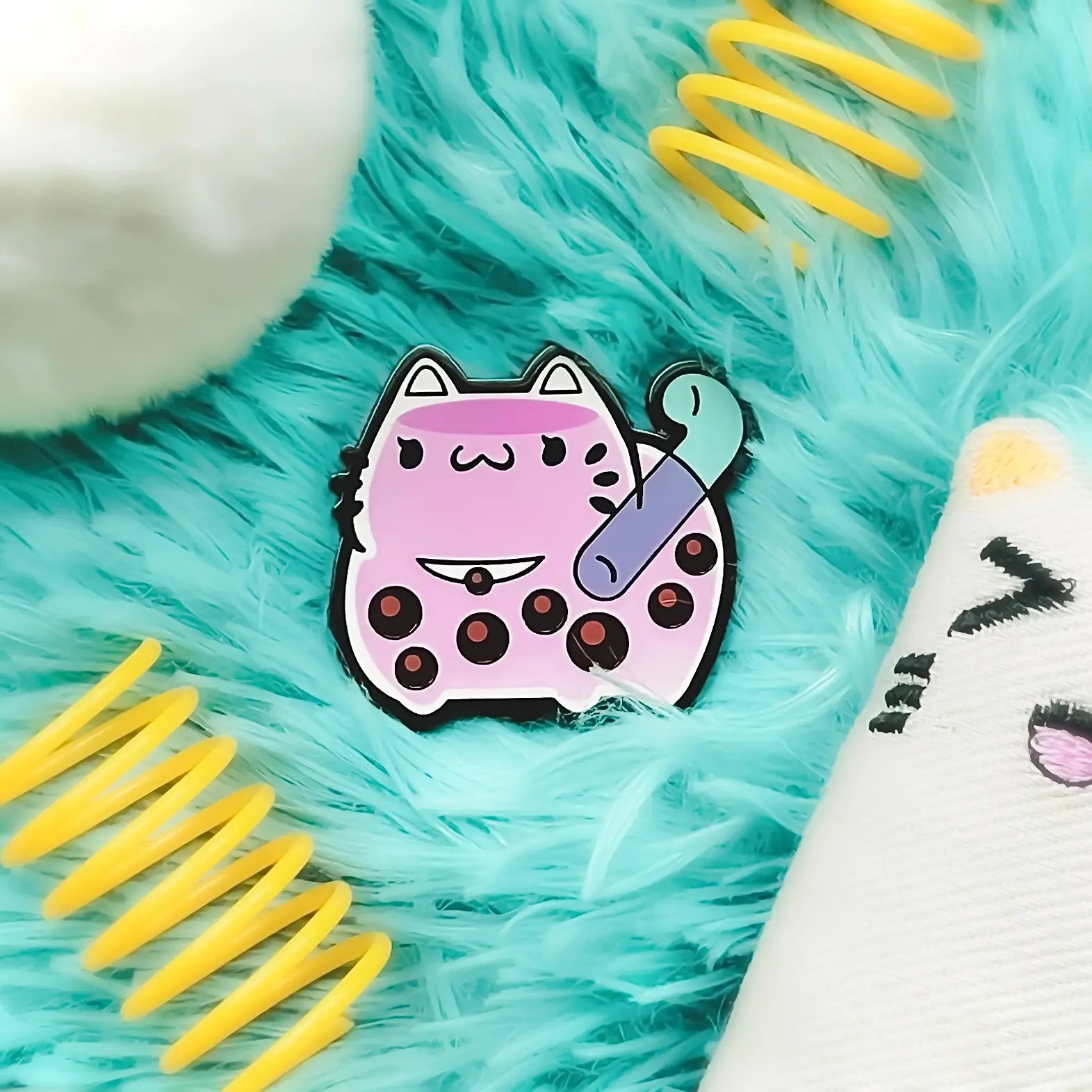 ChonkCat Boba Taro Pin Enamel Pin