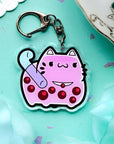 ChonkCat Boba Taro Charm Keychain