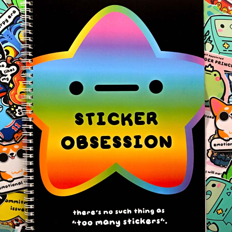 Sticker Obsession Rainbow Star Stickerbook Sticker Book