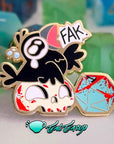 "Fak" Critical Fail ChonkCrow Pin Enamel Pin