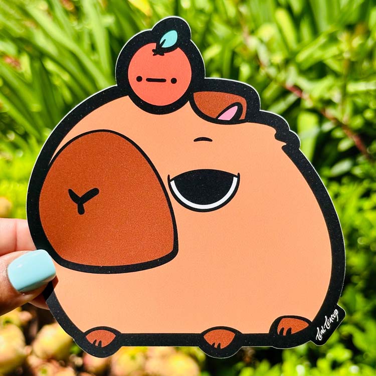 ChonkCapybara Decal Sticker