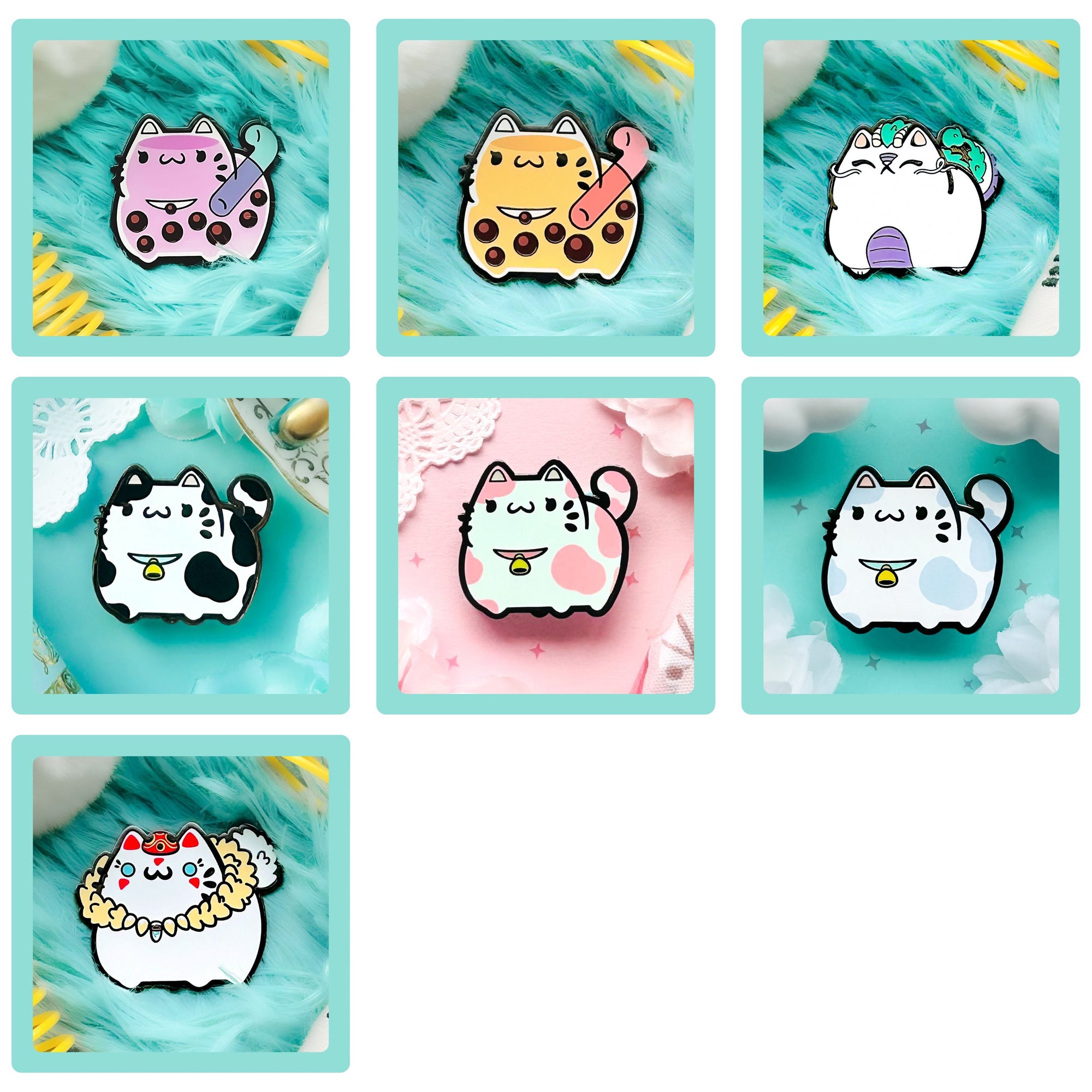 BUNDLE: 2 ChonkCat Pins Enamel Pin Set