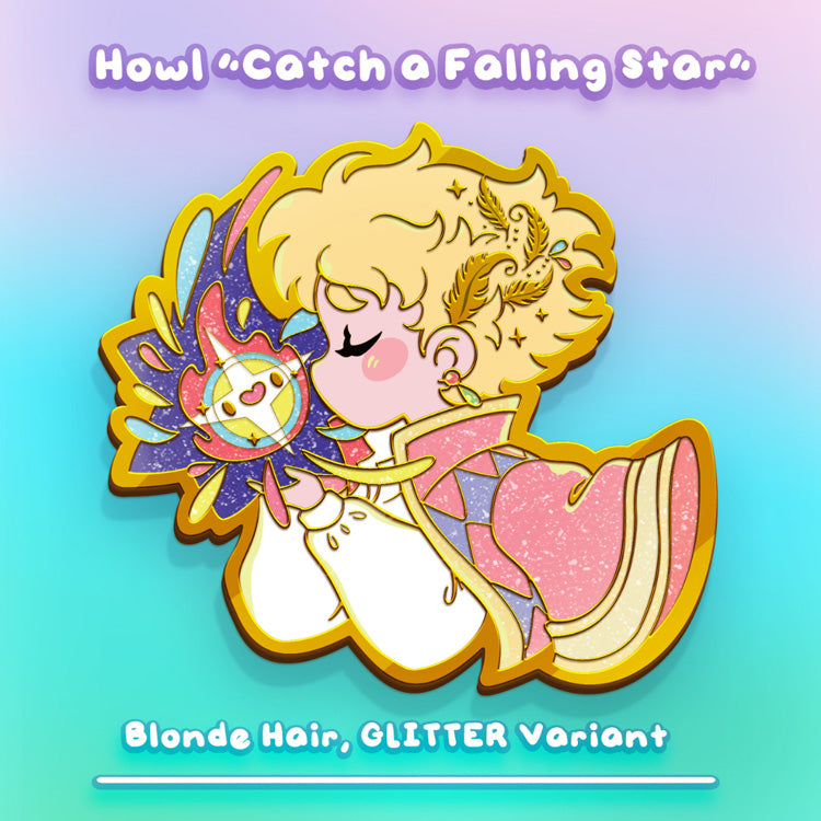 PREORDER: Blonde Howl "Catch a Falling Star" Pin (Glitter Variant) Enamel Pin
