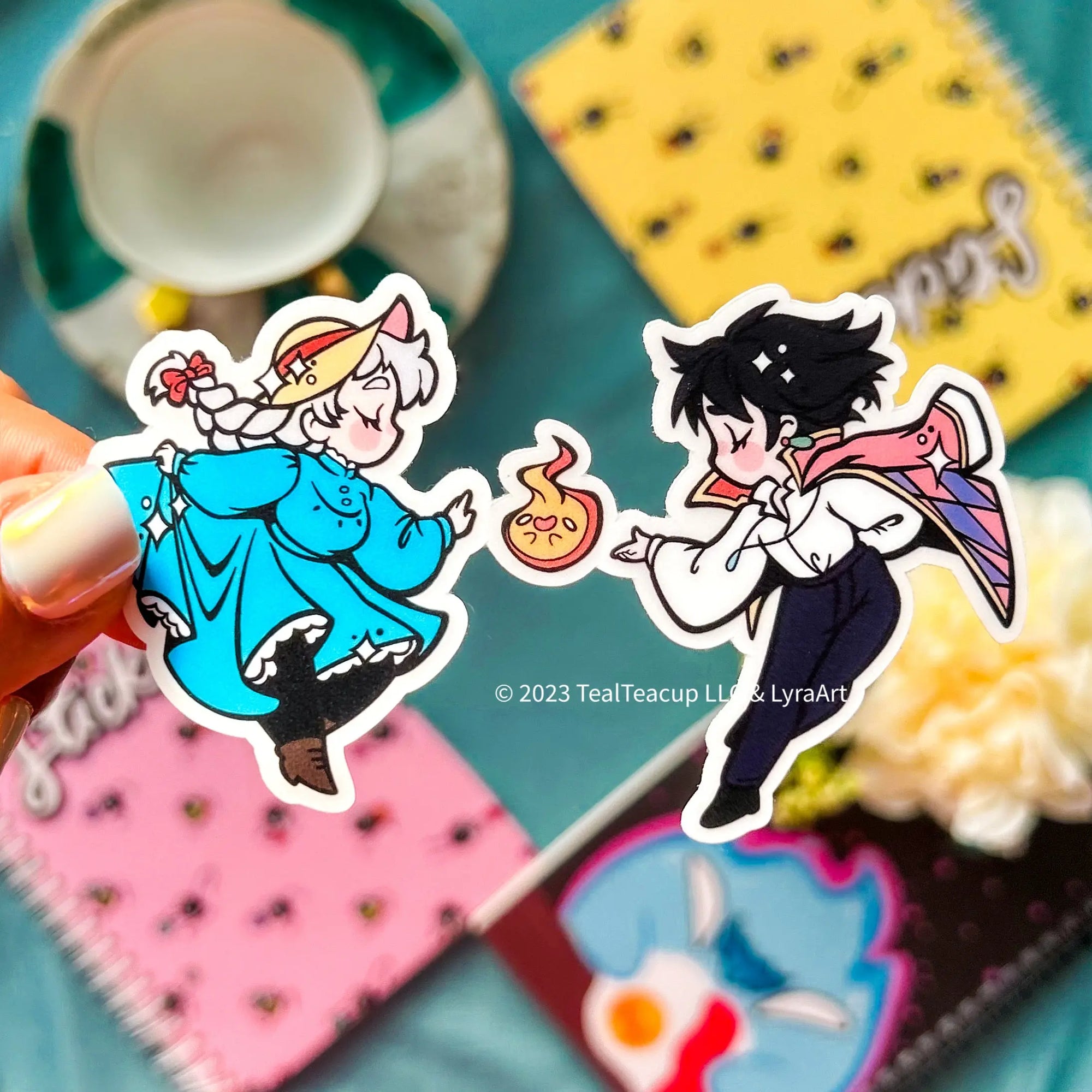 TealxLyra Collab Night Sticker Sticker