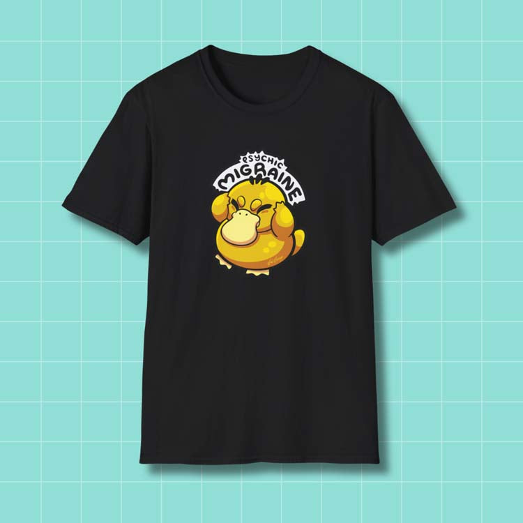 Psyduck Psychic Migraine T-Shirt Printify