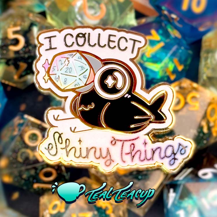 Shiny Things ChonkCrow Pin Enamel Pin