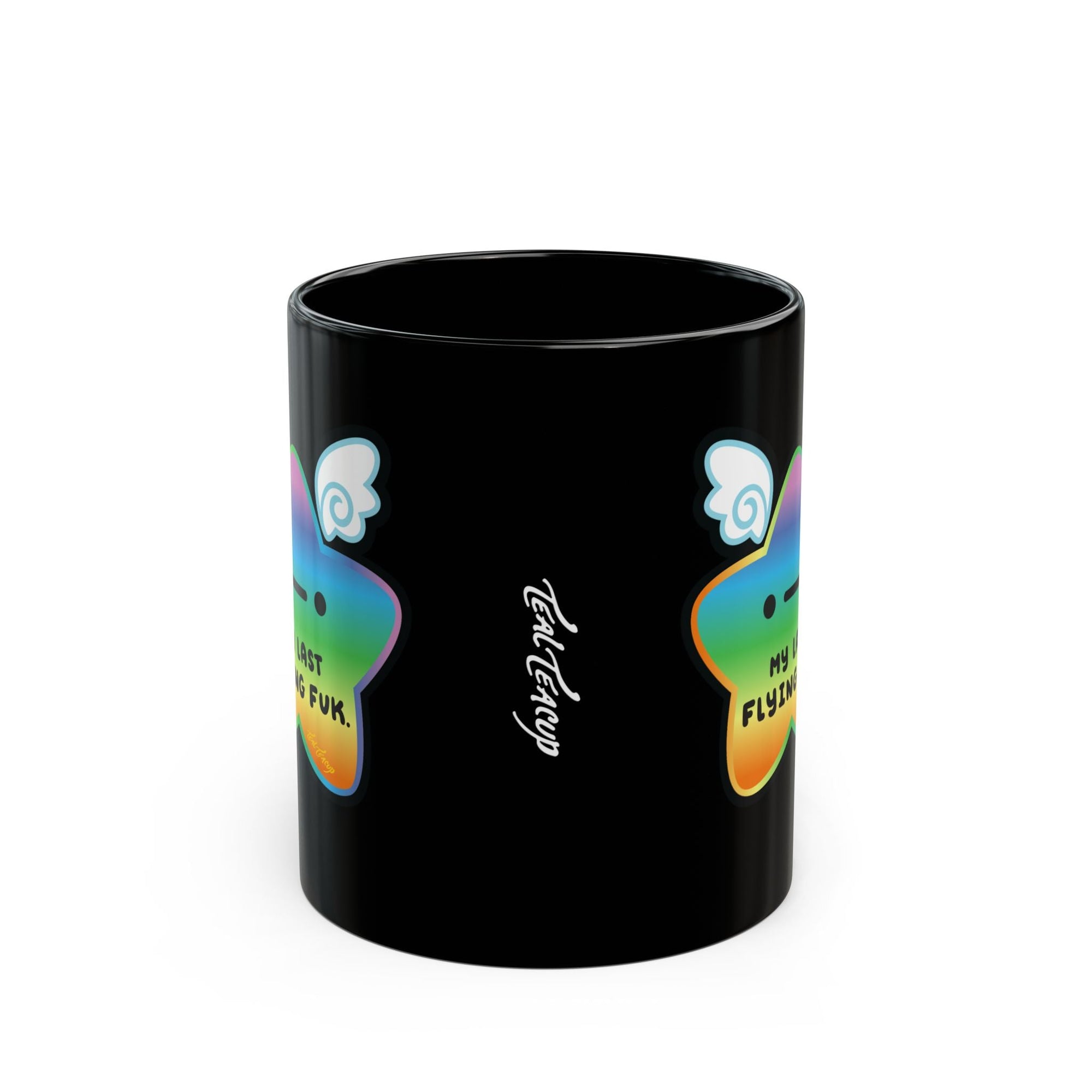 "My Last Flying Fuk" Rainbow Star Mug Printify