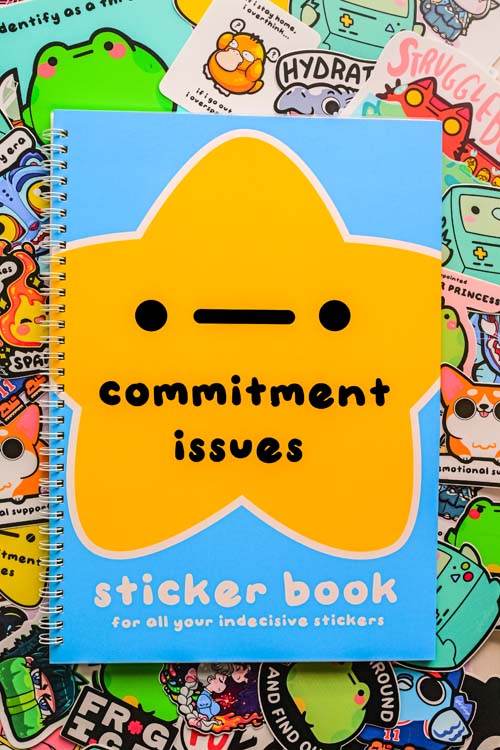 Committment Issues Gold Star Stickerbook Sticker Book