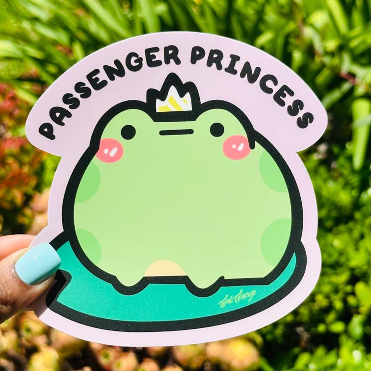 Passenger Princess ChonkFrog Decal Sticker