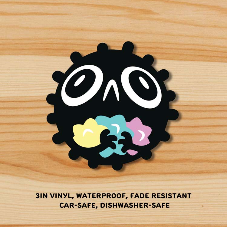 Soot Sprite Konpeito Sticker Sticker
