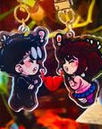 DanDaDan Accidental Kiss Charm Set Keychain