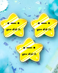 BUNDLE: 3 "You Did It" Star Pins Enamel Pin