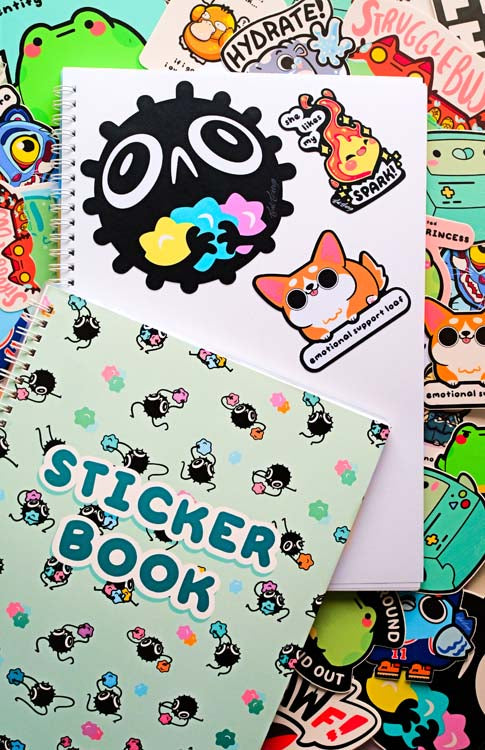 Soot Sprite Stickerbook (A4 Size) Sticker Book