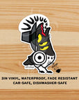 Sussie Bird “Uug” Sticker TealTeacup Shop