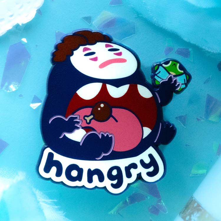 Hangry NoFace Pin Enamel Pin