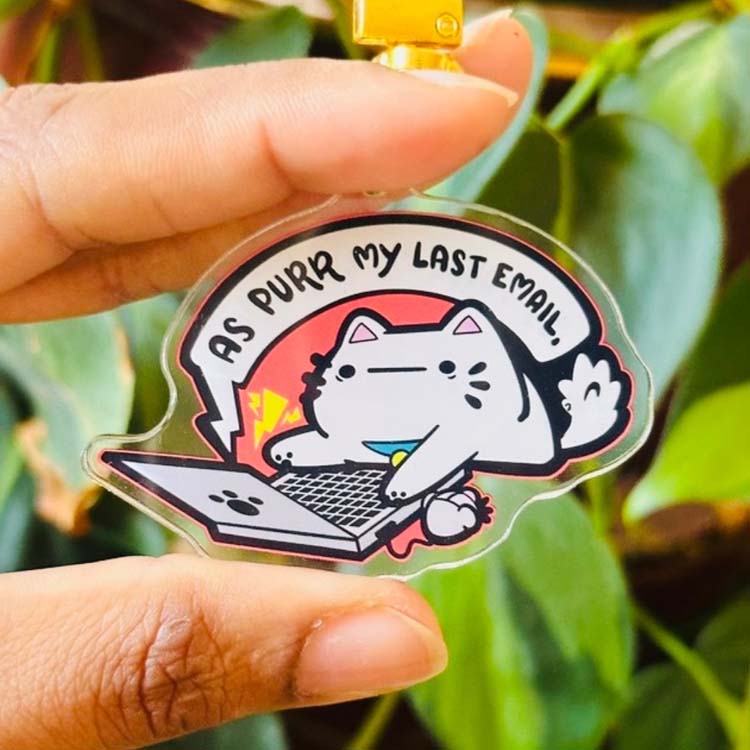 As Purr My Last Email Charm Charms