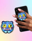 Derpy Tiger Phone Grip TealTeacup Shop
