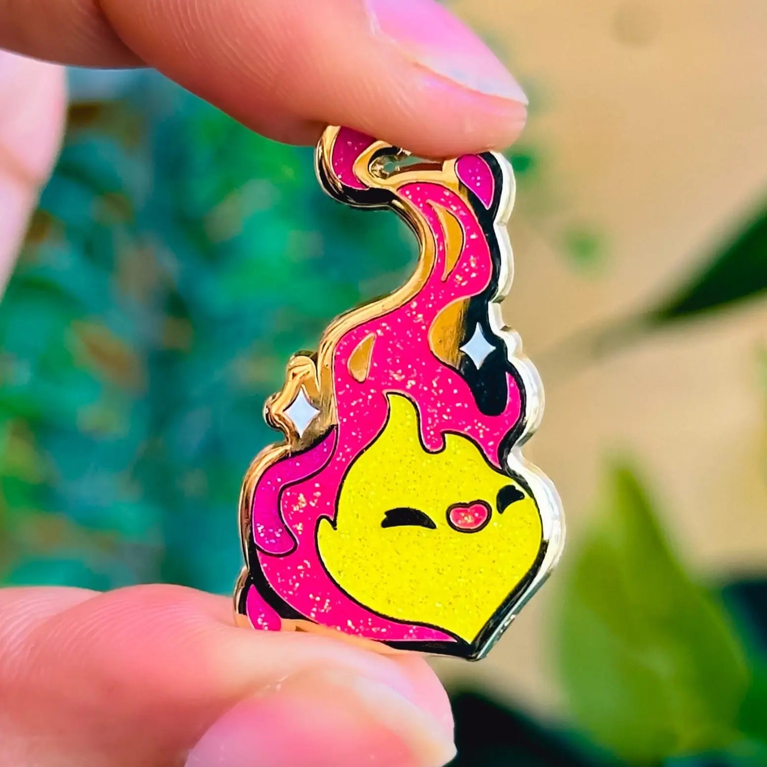 Flame Baby (Glitter) Pin