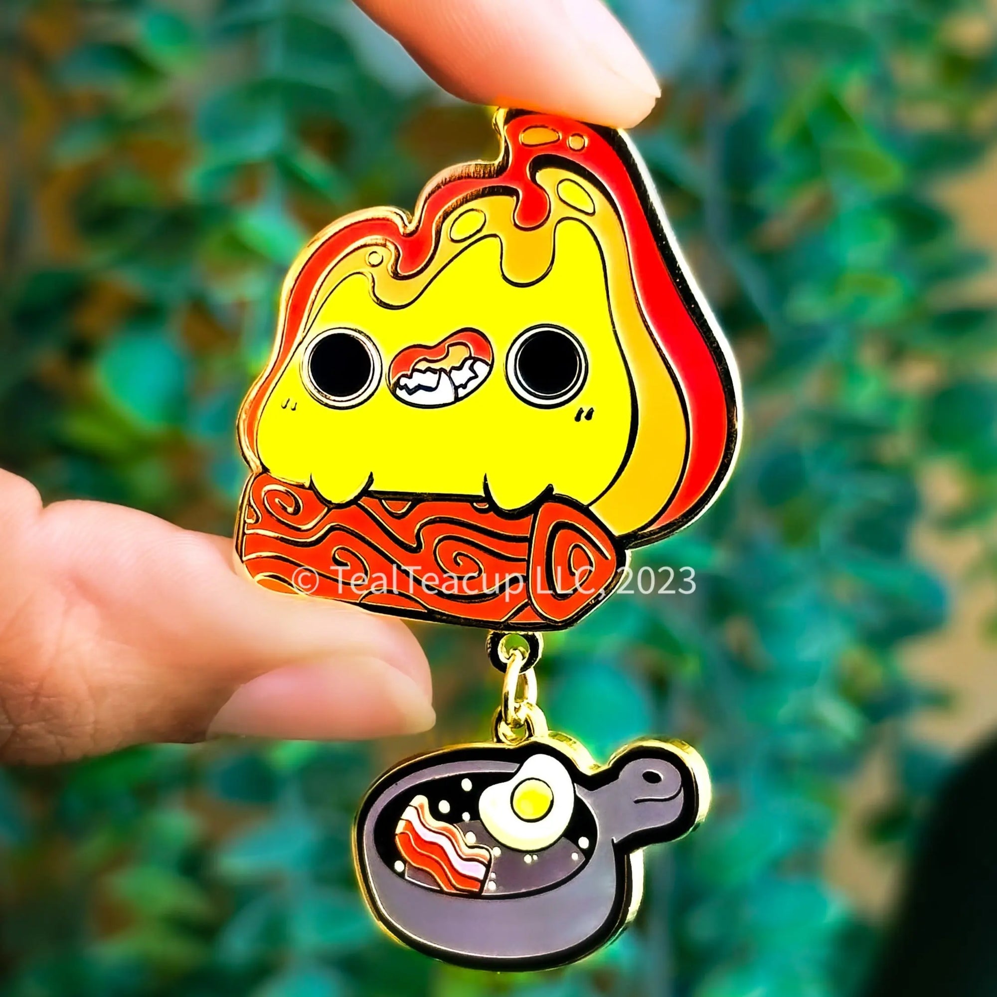 Fire Demon Bacon n&#39; Eggs (Red) Pin