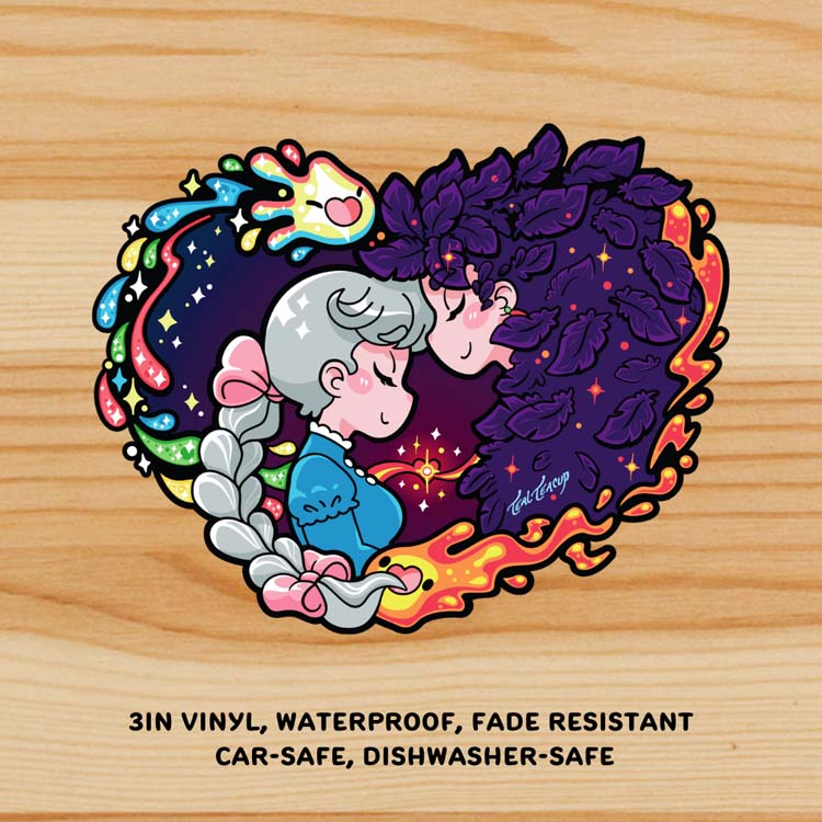 Howl &amp; Sophie Daydream Sticker Sticker