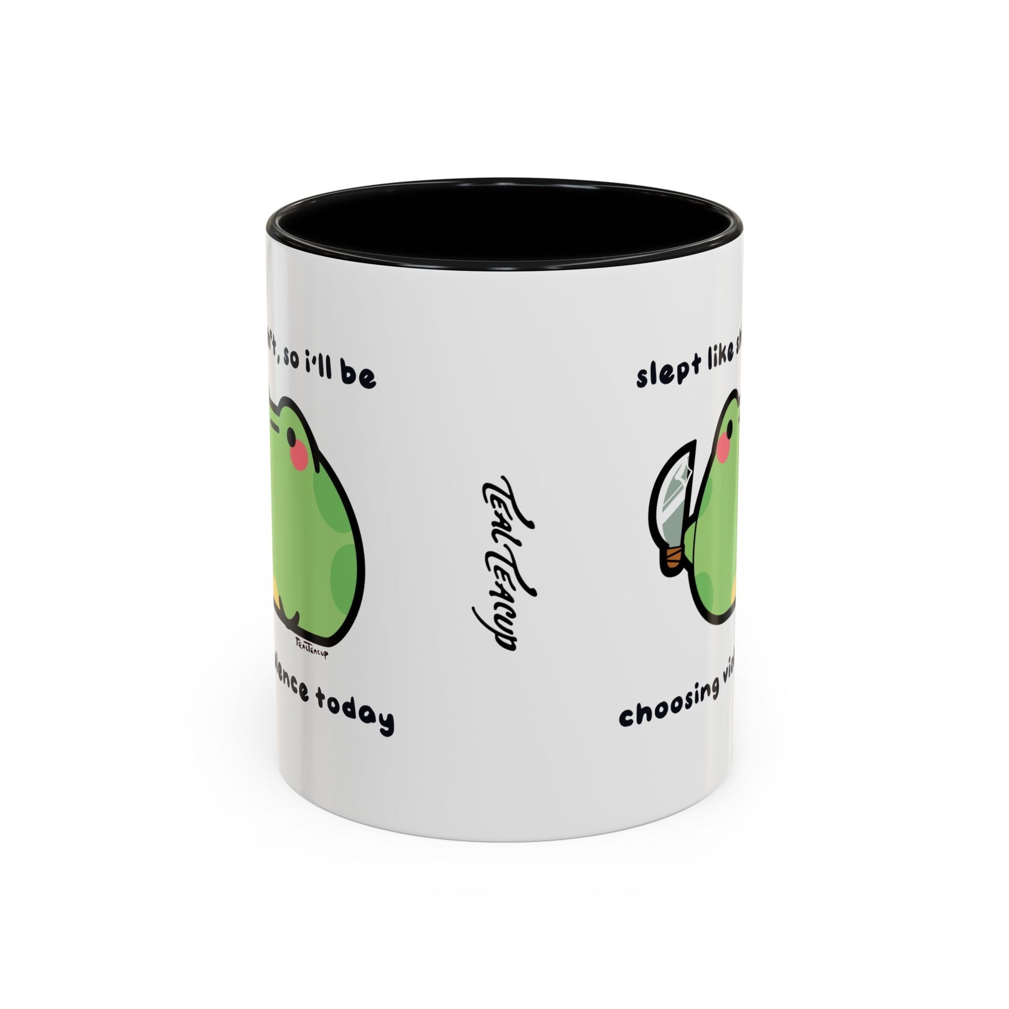 "choosing violence" ChonkFrog Knife Mug Printify